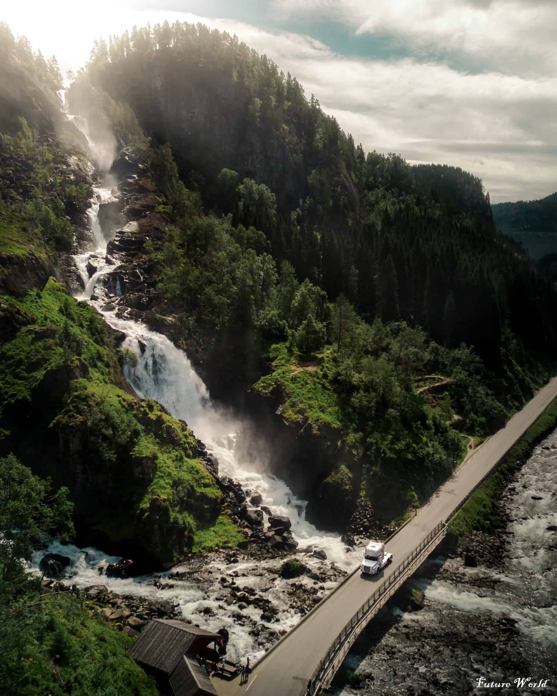 Top Destinations To Visit In Låtefossen Waterfall, Skare